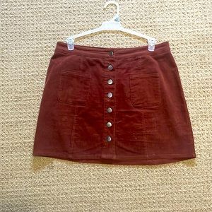 Button up- Mini skirt